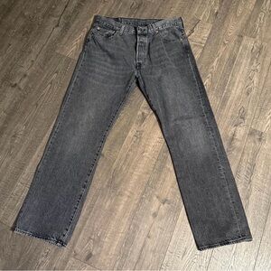 Levi's Men's 501 Straight Black Jeans